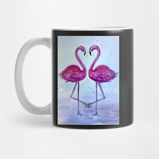 Flirty Flamingos Mug